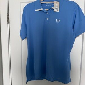 Women’s Peter Millar XXL Golf Blue Polo Classic Design